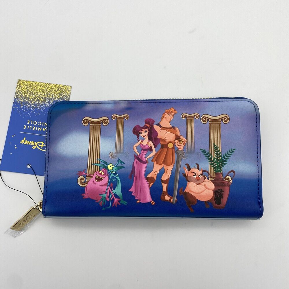 Disney Danielle Nicole Disney Hercules & Megara Cast Zip Around Clutch Wallet